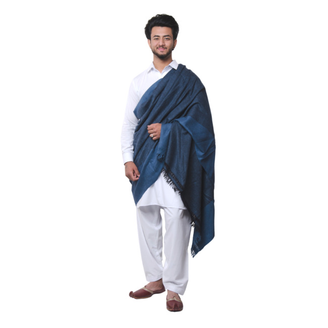 Handmade Gents Silk Angora Wool Shawl
