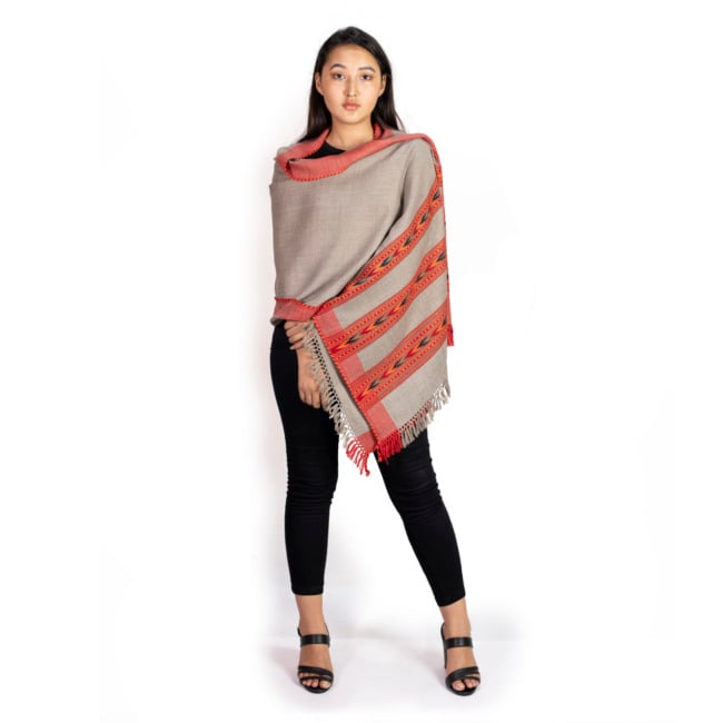 3 Patti Doru Stole Grey