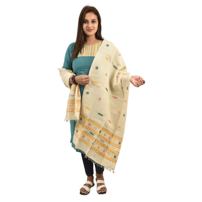 Hand Woven Traditional Stole By Tribal Artisans of Assam