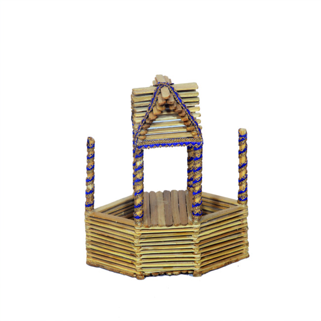 Handcrafted Decorative Bamboo House – Tribal Miniature Art | Tribes India
