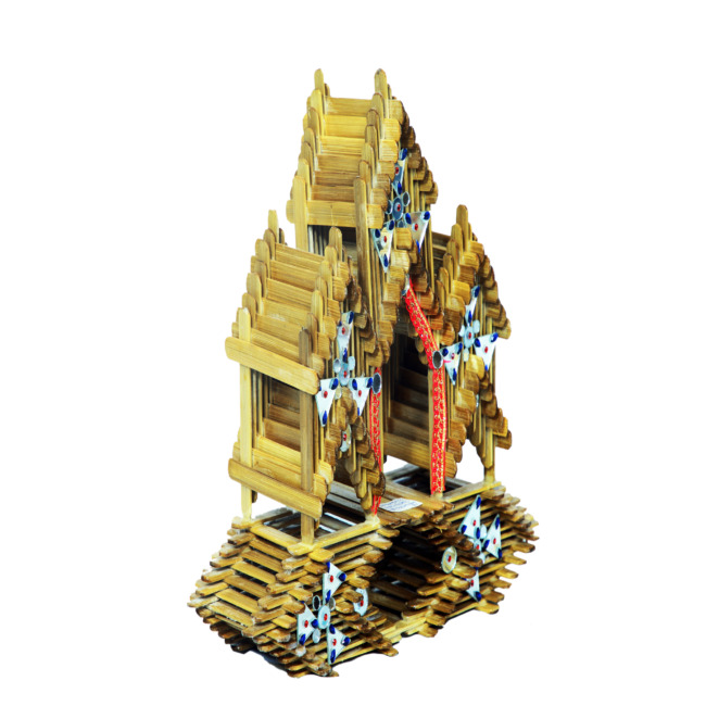 Handcrafted Decorative Bamboo House – Tribal Miniature Art | Tribes India