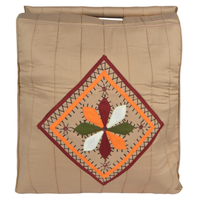 Tribes India Banjara Reusable Shopping/Grocery Bag 19 X 13 Inch Cream/Off White Color