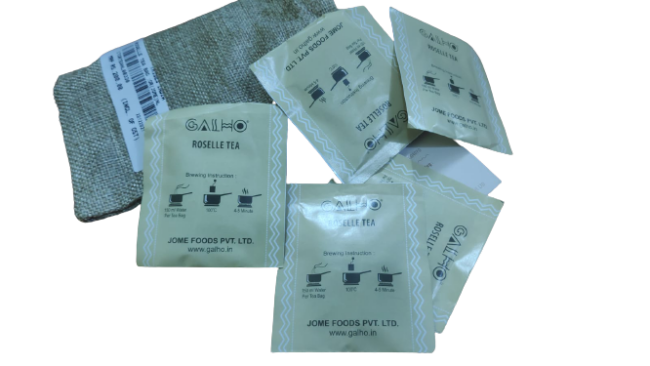 Handmade Pure Organic Roselle (Hibuscus) Tea bag (10 sachets)