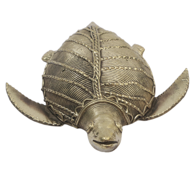 Olive Tortoise Dokra Craft