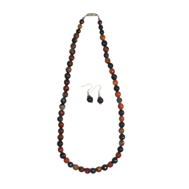 Tribes India Handcrafted Designer Beads Necklace Earring Set
