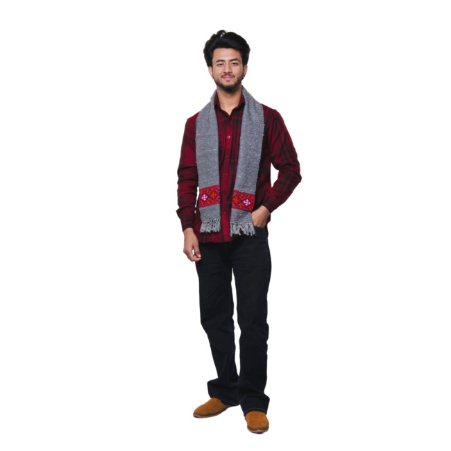 Handwoven Muffler Kinnauri Chholo Padma