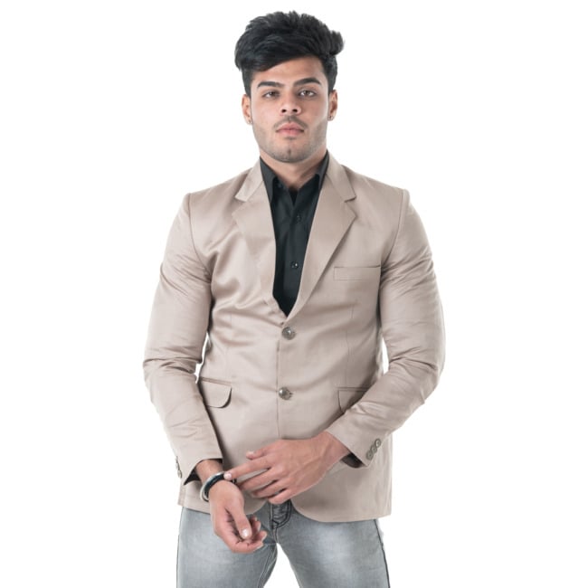Handloom Men Linen Coat