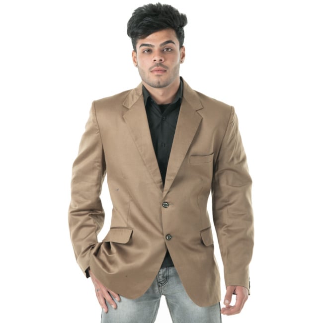 Handloom Men Linen Coat
