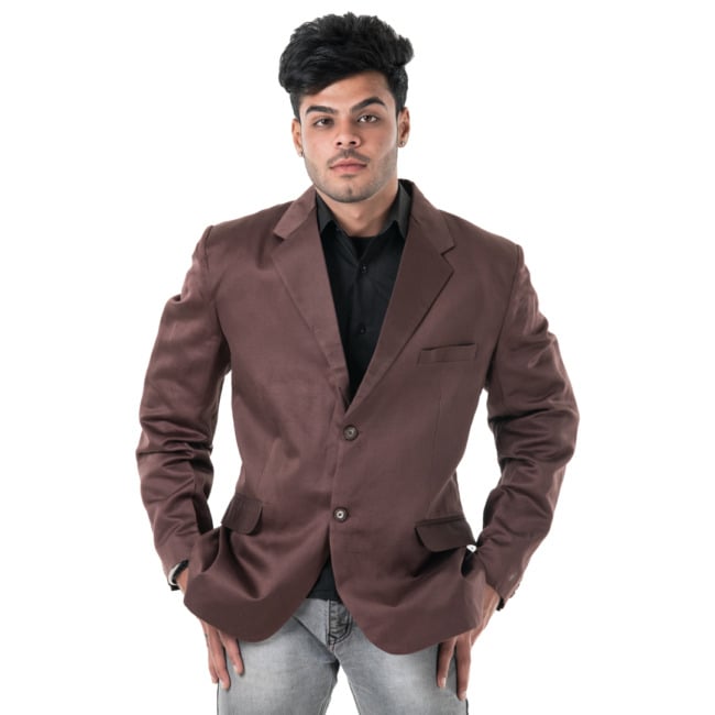 Handloom Men Linen Coat