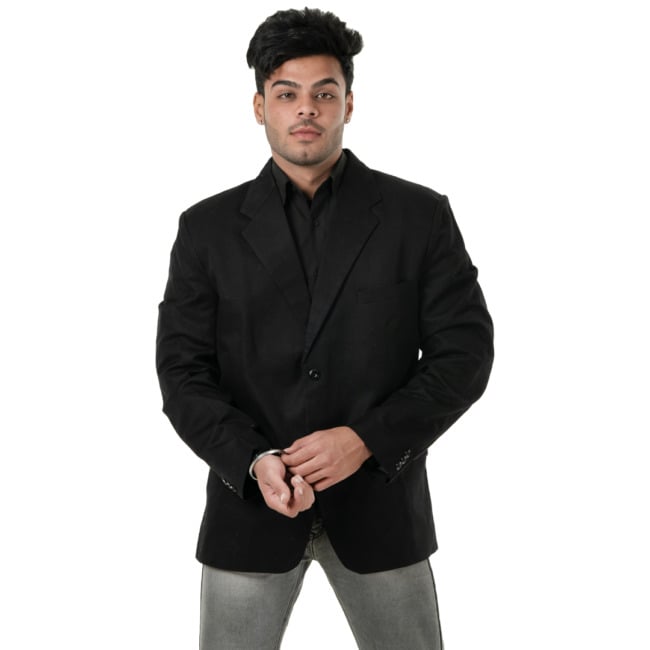 Handloom Men Linen Coat