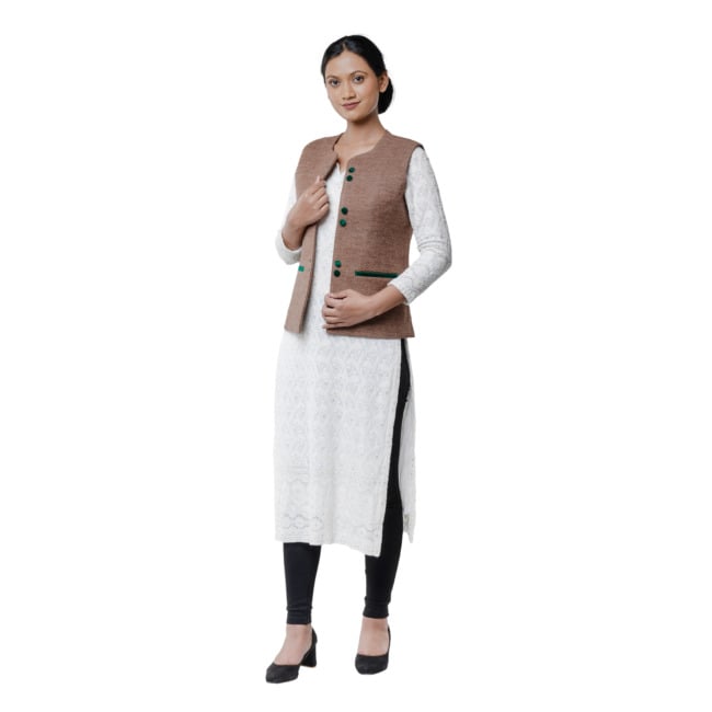 Handwoven Wasket Ladies Sheep & Angora Wool