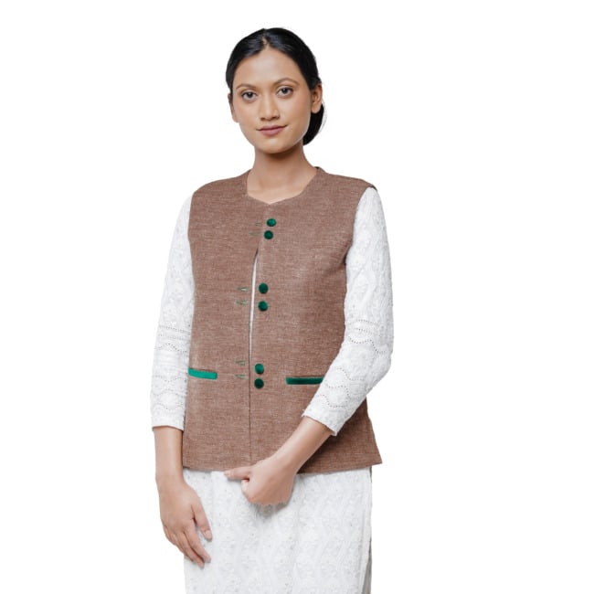 Handwoven Ladies Sheep Woolen Multicolor Shawl (Copy)