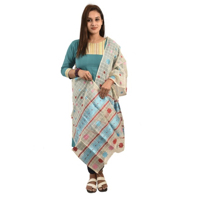 Hand Woven Traditional GWTHANG BILAI Stole By Tribal Artisans of Assam