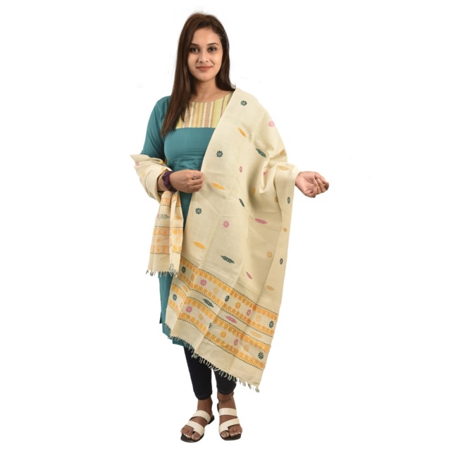 Hand Woven Traditional ERI Stole By Tribal Artisans of Assam