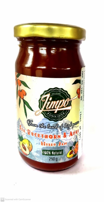 Handmade Sea Bukthorn and Apricot Jam (250gm)