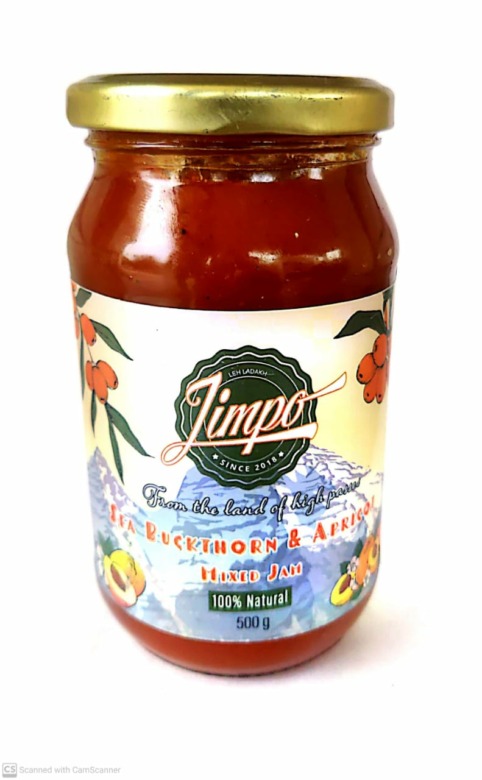 Handmade Sea Bukthorn and Apricot Jam (500gm)