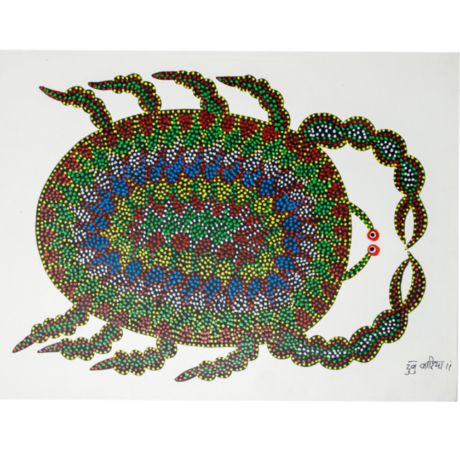 Painting Gond Paper