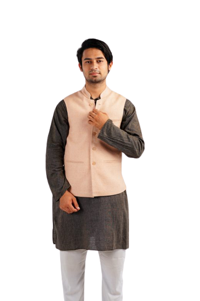 Handloom Woolen Plain Waist Coat