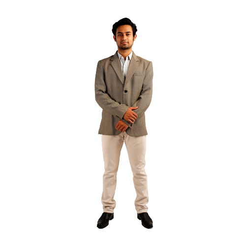 Handloom Woolen Plain Coat - 40