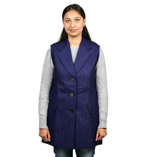 Handloom Woolen Plain Coat