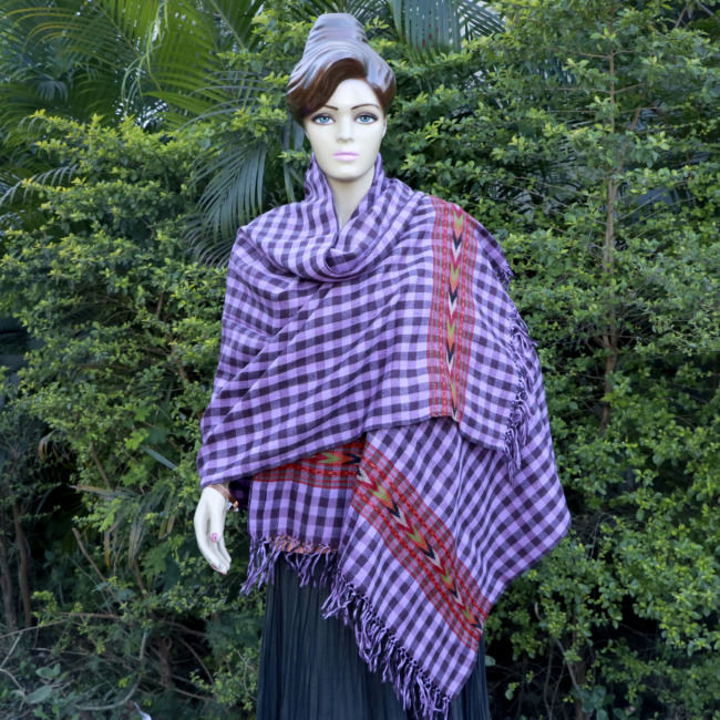 Bana Ladies Stole Check Design
