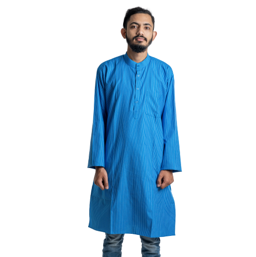 Cotton Stitched Stripe Kurta - 44