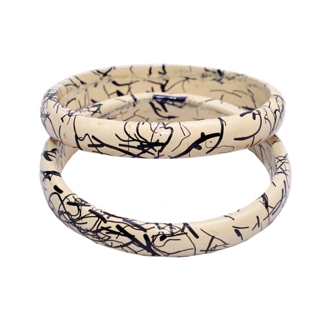 Lac Bangle Choti Kara 2/10 Size ( 2 pcs set )