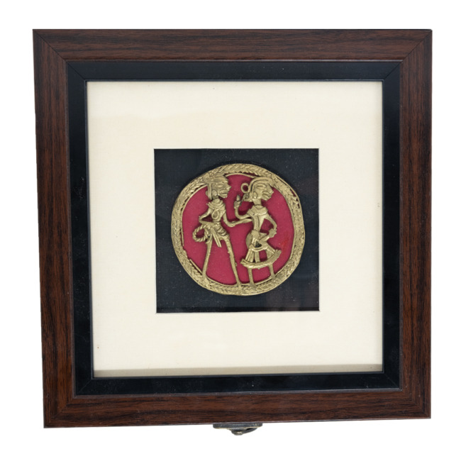 Jaali Round Box 3X3 Framed