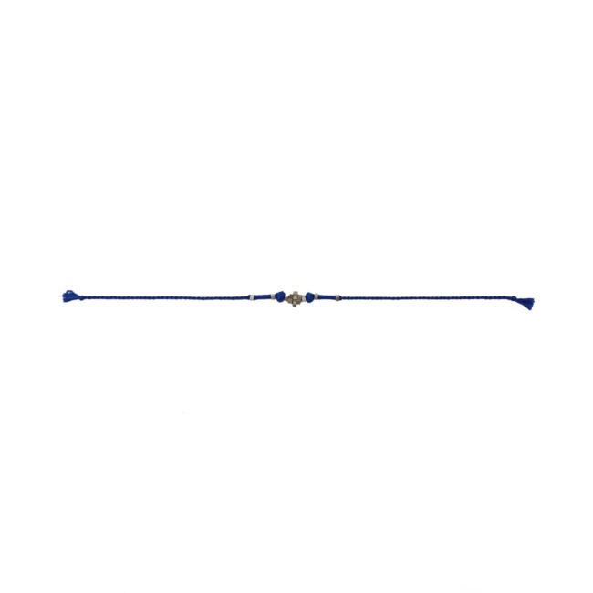 Tribes India Blue Cotton Thread & Metal Eco Friendly Rakhi
