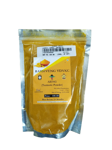 Organic Pure Turmeric Powder From The Hills of Mizoram (300 Grams)