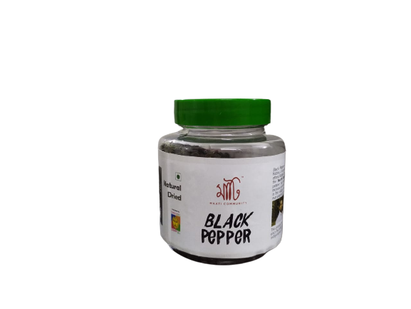 Maati Community Natural Dried Black Peppercorn (100 Grams)