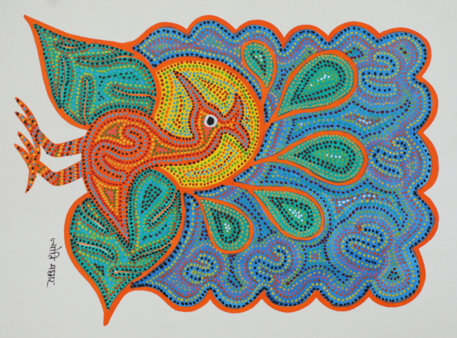 Tribes India Handmade Gond Paper Painting