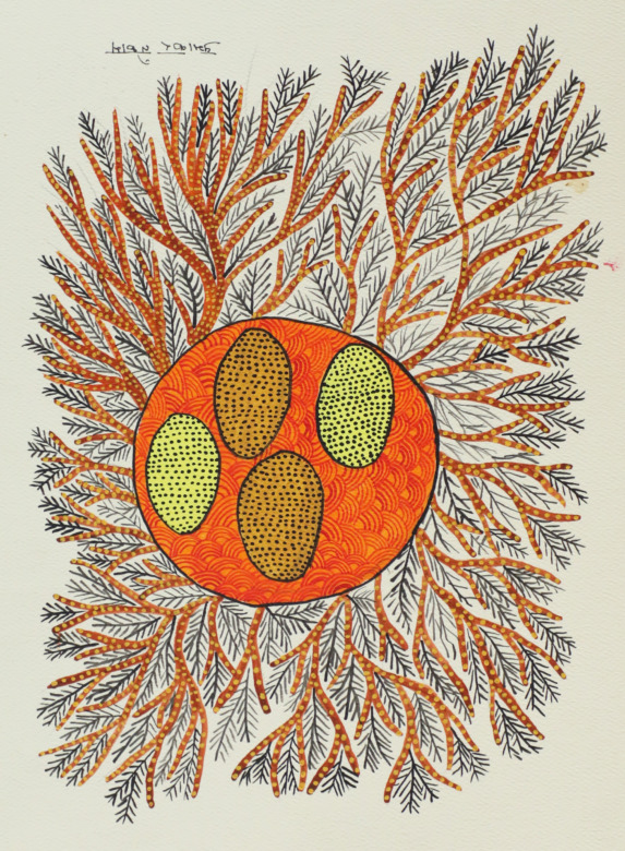Tribes India Handmade Gond Paper Painting