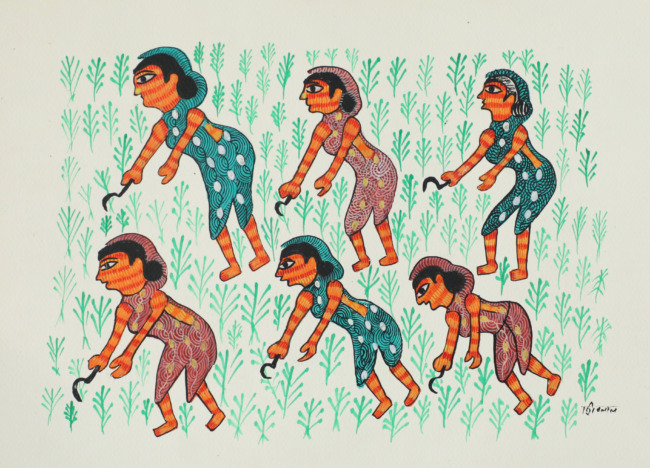 Tribes India Handmade Gond Paper Painting