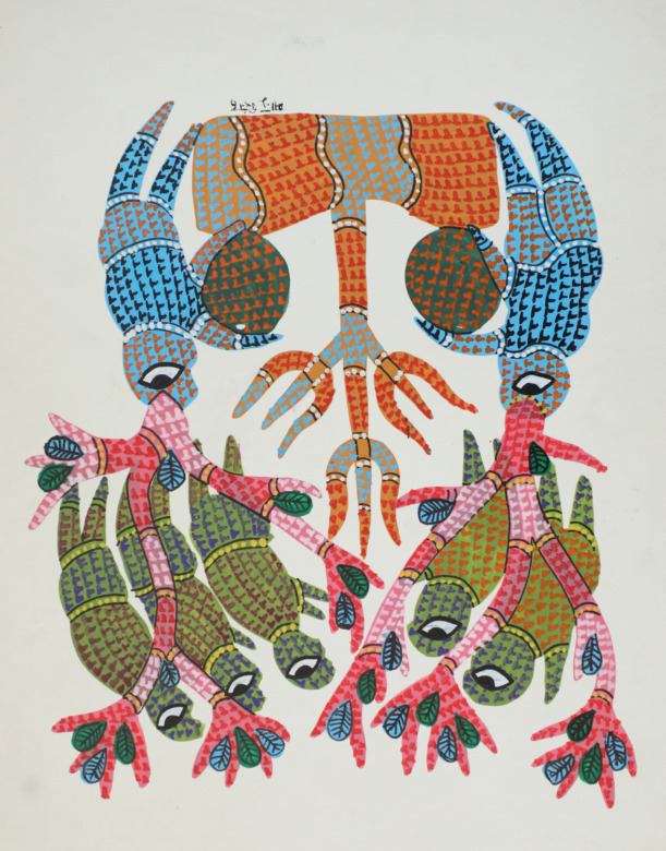 Tribes India Handmade Gond Paper Painting