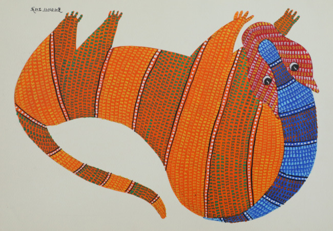 Tribes India Handmade Gond Paper Painting