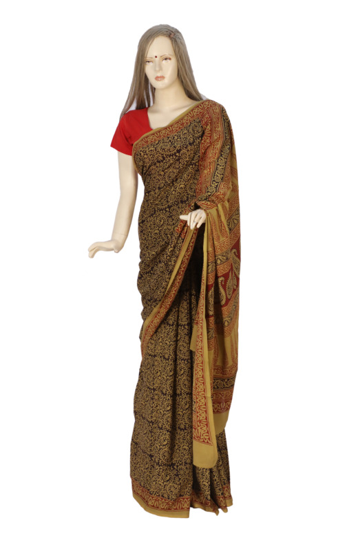 Tribes India Cotton Bagh Saree