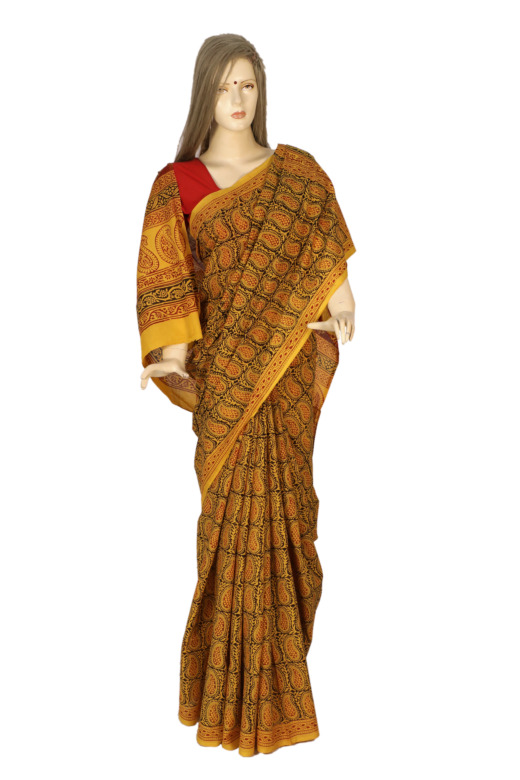 Tribes India Cotton Bagh Saree