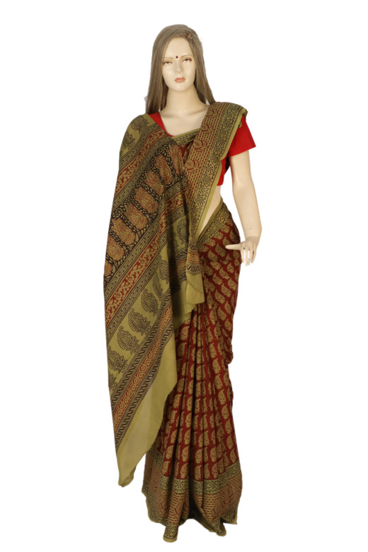 Tribes India Cotton Bagh Saree
