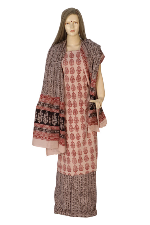 Tribes India Cotton Bagh Suit Material
