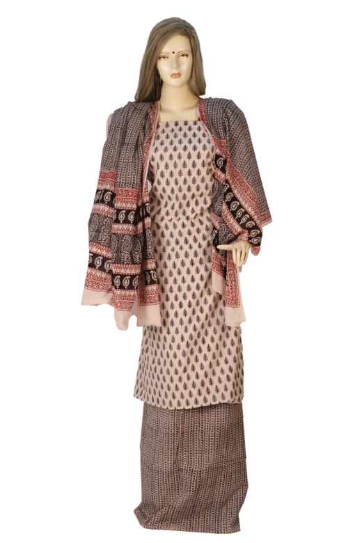 Tribes India Cotton Bagh Suit Material