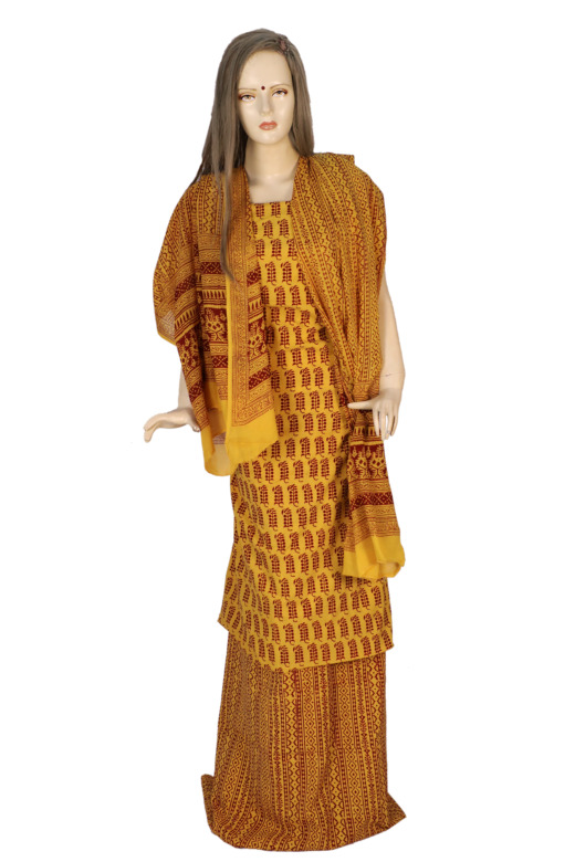 Tribes India Cotton Bagh Suit Material