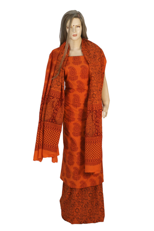 Tribes India Cotton Bagh Suit Material