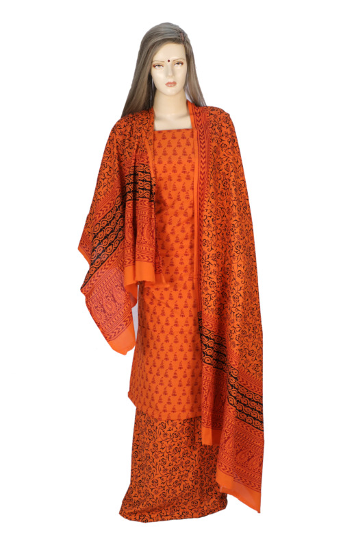 Tribes India Cotton Bagh Suit Material