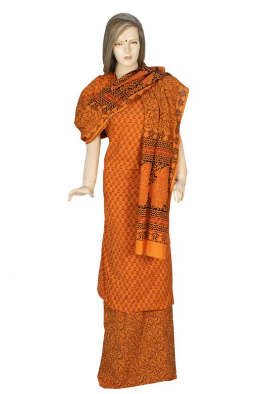 Tribes India Cotton Bagh Suit Material