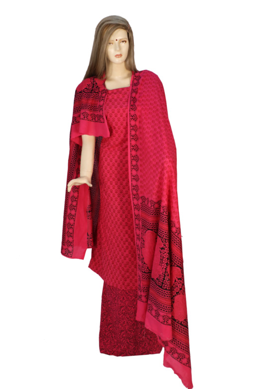 Tribes India Cotton Bagh Suit Material