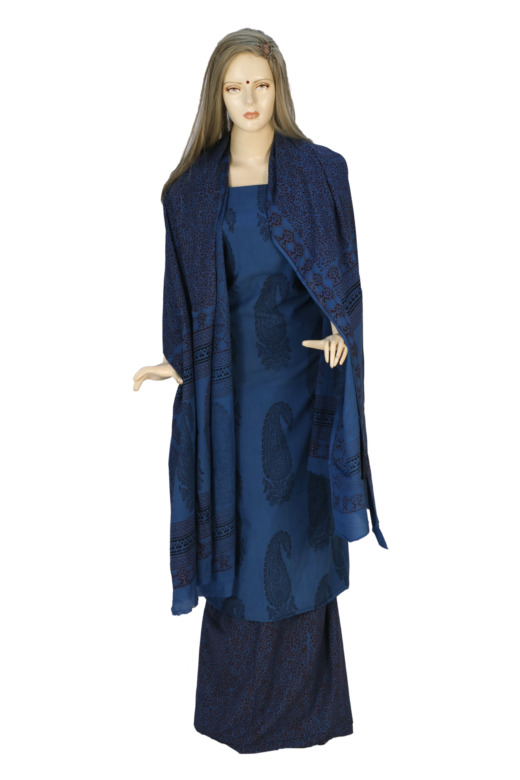 Tribes India Cotton Bagh Suit Material