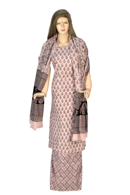 Tribes India Cotton Bagh Suit Material