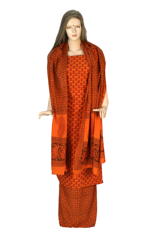 Tribes India Cotton Bagh Suit Material