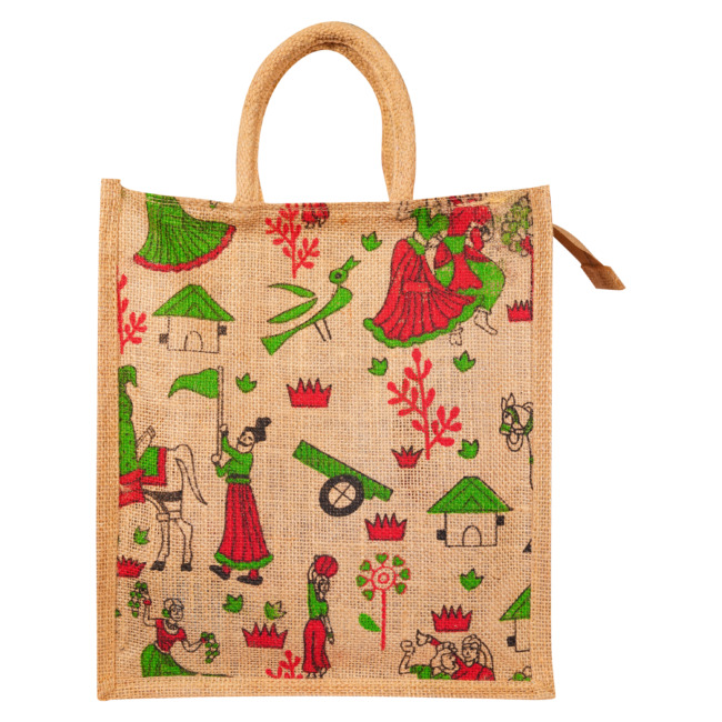 Tribes India Handmade Jute Bag for Multi-Purpose Use